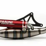 Ligne complète YASUNI Scooter R acier/silencieux aluminium rouge Gilera Runner 50