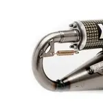 Ligne complète YASUNI Scooter R acier/silencieux aluminium rouge Gilera Runner 50