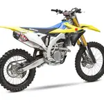 Ligne complète YOSHIMURA RS-12 Signature Series inox/silencieux alu/casquette carbone Suzuki RM-Z250