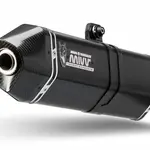 Ligne complète MIVV Speed Edge inox silencieux Steel Black/casquette carbone Kymco AK 550