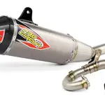 Ligne complète PRO CIRCUIT T-6 inox/silencieux titane/casquette carbone Kawasaki KX250