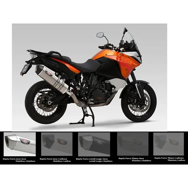 Silencieux Yoshimura Hepta Force inox KTM 1190 Adventure