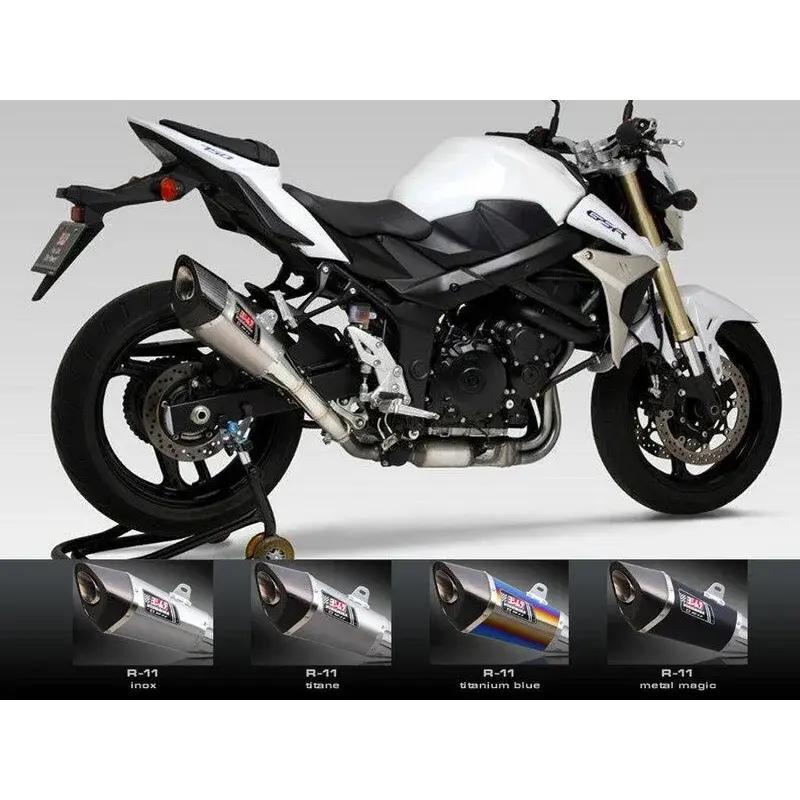 Silencieux YOSHIMURA R-11 inox Suzuki GSR750 (en Suisse non homologué)