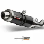 Ligne complète MIVV GP acier noir Yamaha MT125