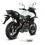 Ligne complète MIVV SUONO acier noir Kawasaki Versys 650