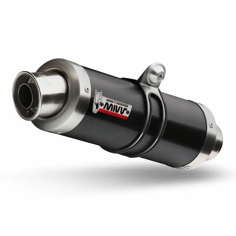 Silencieux MIVV GP inox noir/casquette inox Suzuki GSX-S750