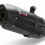 Silencieux MIVV Suono inox noir/casquette carbone Suzuki GSX-S750