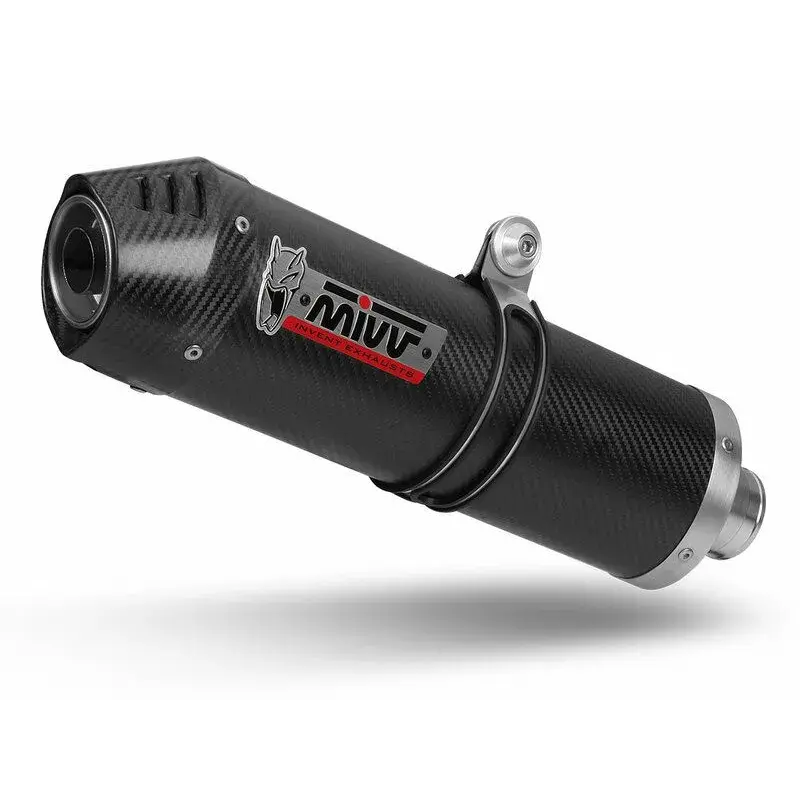 Silencieux MIVV Oval carbone/casquette carbone Honda Integra 750