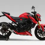 Silencieux YOSHIMURA R11SQ inox Satin/casquette carbone Suzuki GSX-S750