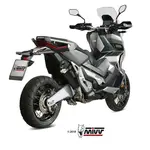 Silencieux MIVV Delta Race inox noir/casquette carbone Honda X-ADV 750
