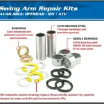 Kit réparation de bras oscillant ALL BALLS Suzuki RM125/RM250/RMX250
