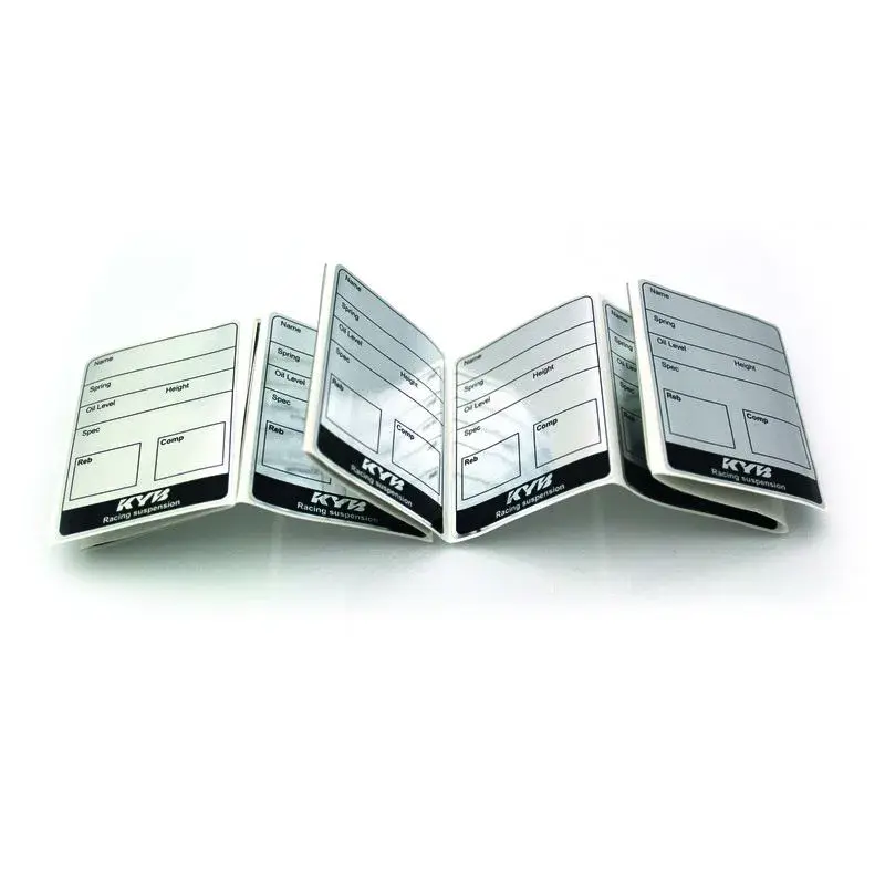 Etiquettes de maintenance KYB par 10