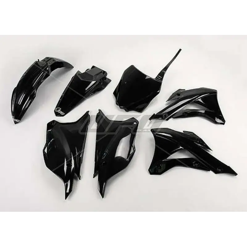 Kit plastique UFO noir Kawasaki KX85