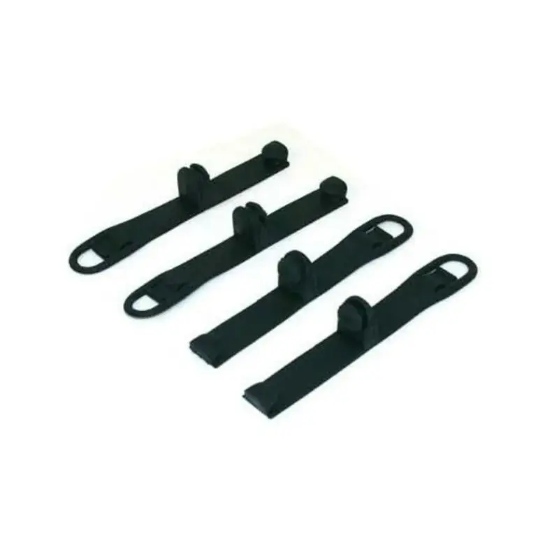 Sangles de fixation de plaque phare enduro BIHR caoutchouc orange