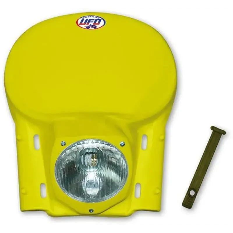 Plaque phare universelle UFO vintage jaune 1978-1990