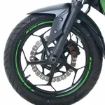 Liseré de jantes R&amp;G RACING 17&quot; jaune