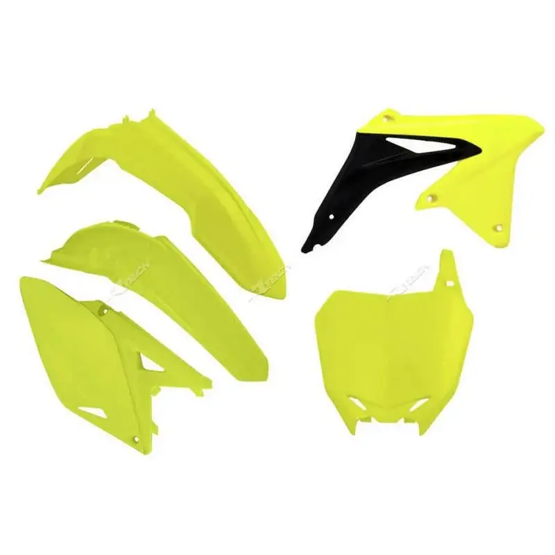 Kit plastique RACETECH jaune fluo Suzuki RM-Z250