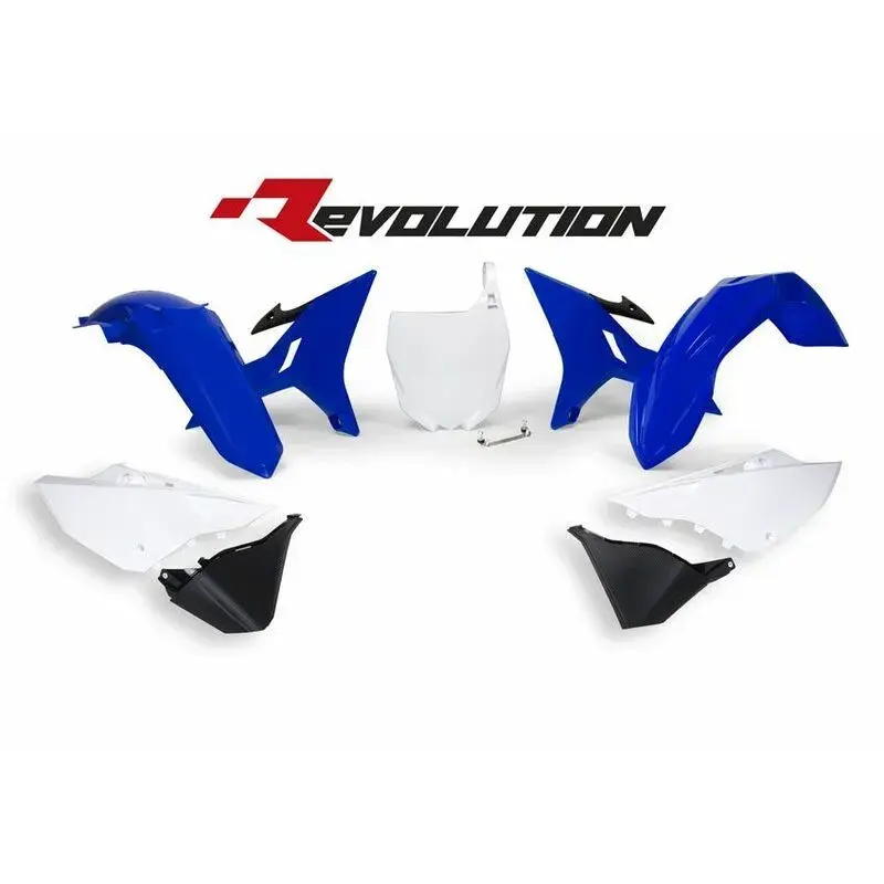 Kit plastiques de rechange RACETECH Revolution bleu/blanc Yamaha YZ125/250