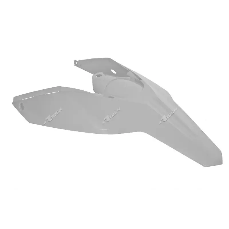 Garde-boue arrière + plaques latérales RACETECH blanc Husaberg TE250/300
