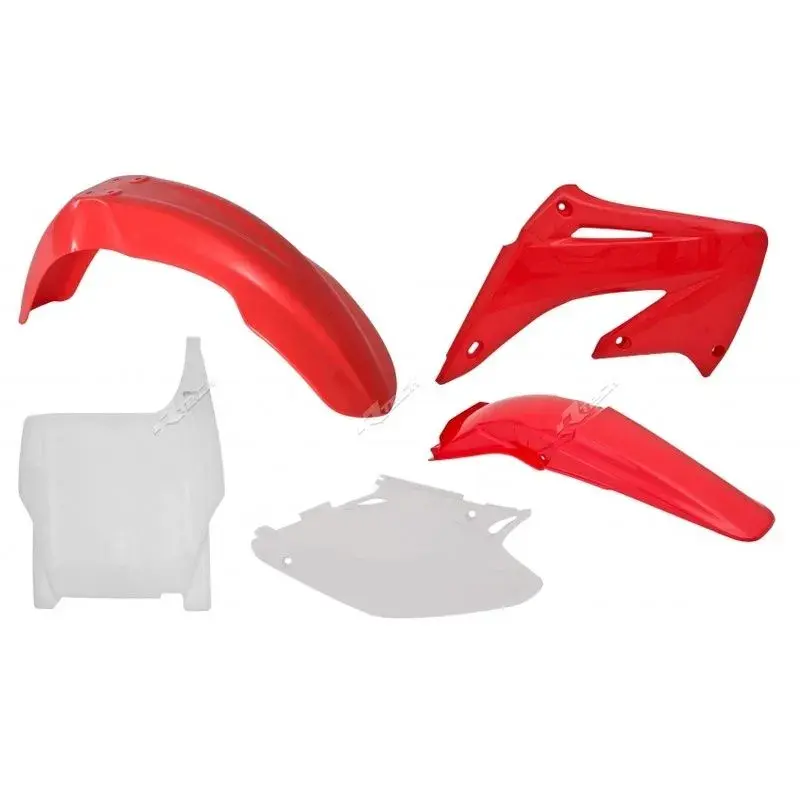 Kit plastique RACETECH couleur origine rouge/blanc Honda CR125R/250R