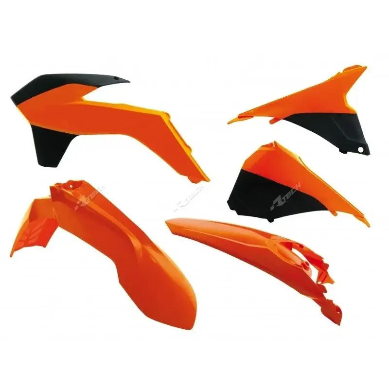 Kit plastique RACETECH couleur origine (2014) orange/noir KTM