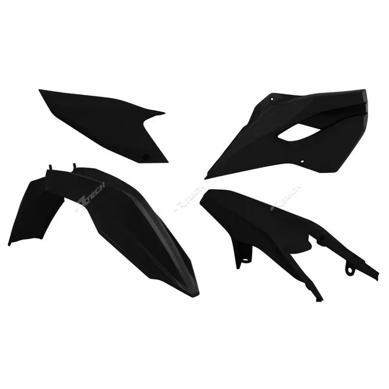 Kit plastique RACETECH noir Husqvarna TE/FE