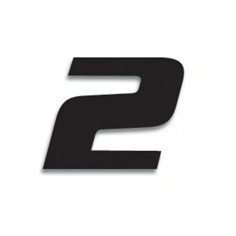 Numéro de course 2 BLACKBIRD 20x25cm noir