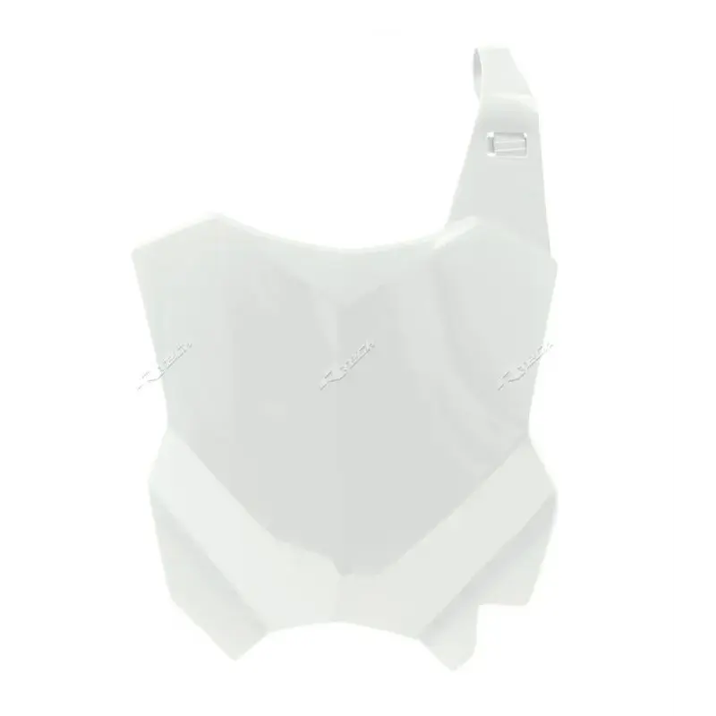 Plaque numéro frontale RACETECH blanc Kawasaki KX-F450