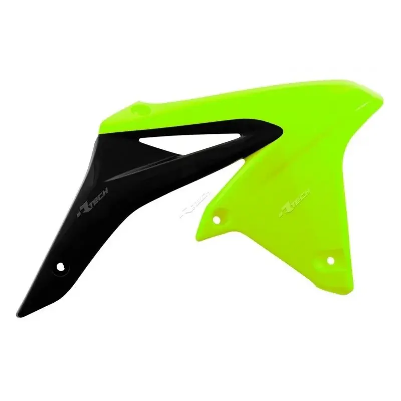 Ouïes de radiateur RACETECH jaune fluo/noir Suzuki RM-Z250