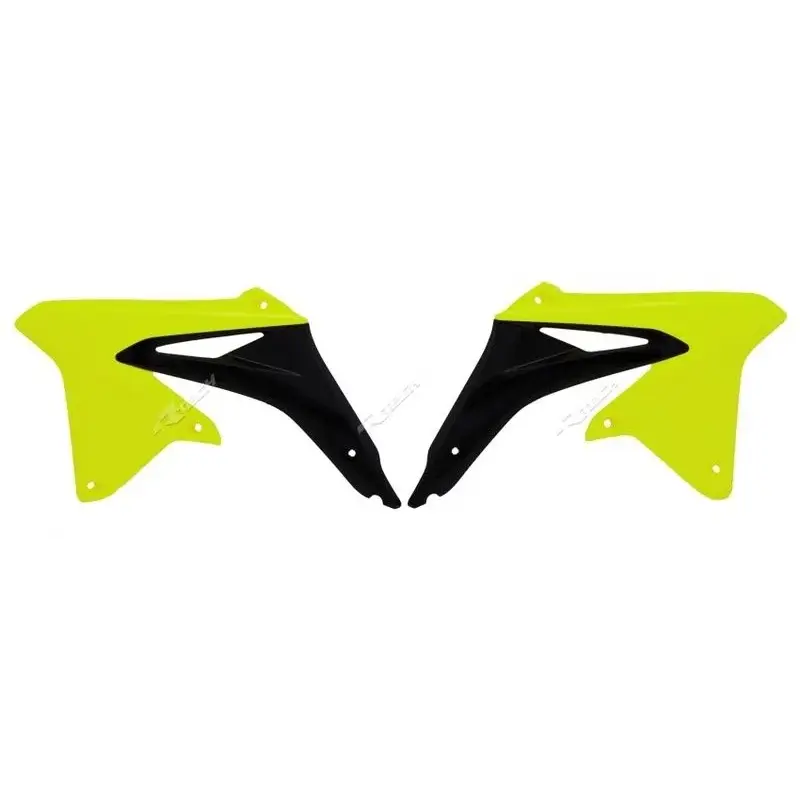 Ouïes de radiateur RACETECH jaune fluo/noir Suzuki RM-Z450