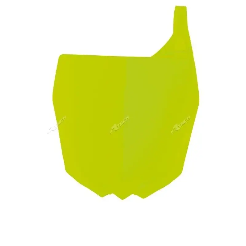 Plaque numéro frontale RACETECH jaune fluo Yamaha YZ125/250/250F/450F