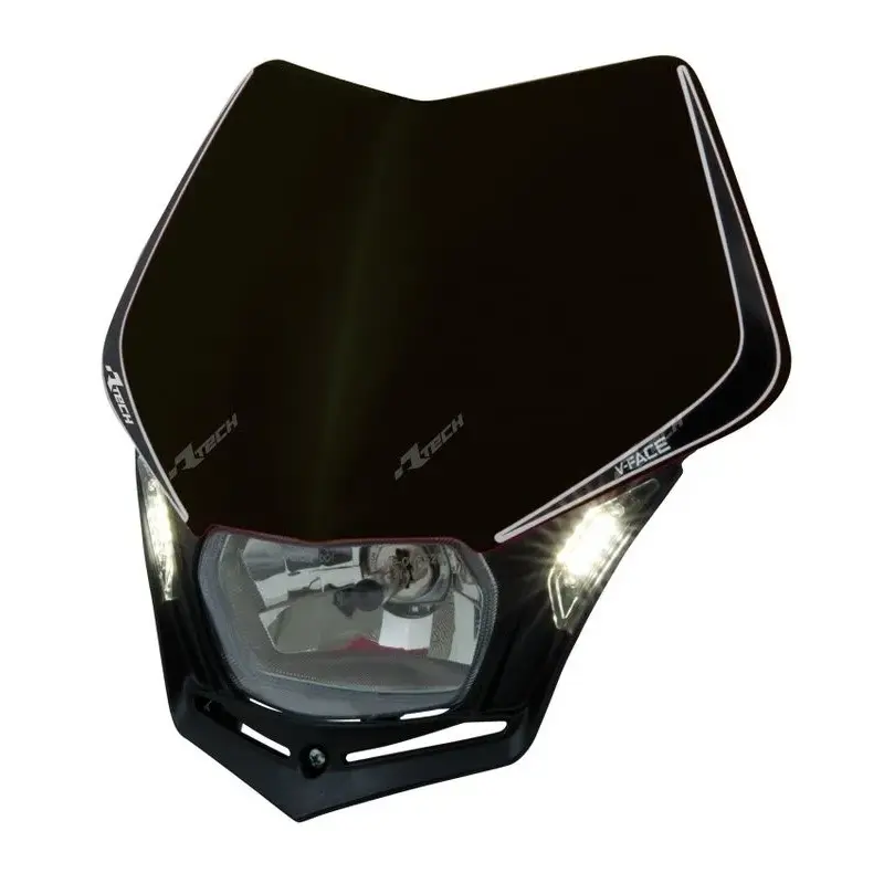 Plaque phare RACETECH V-Face Led noir