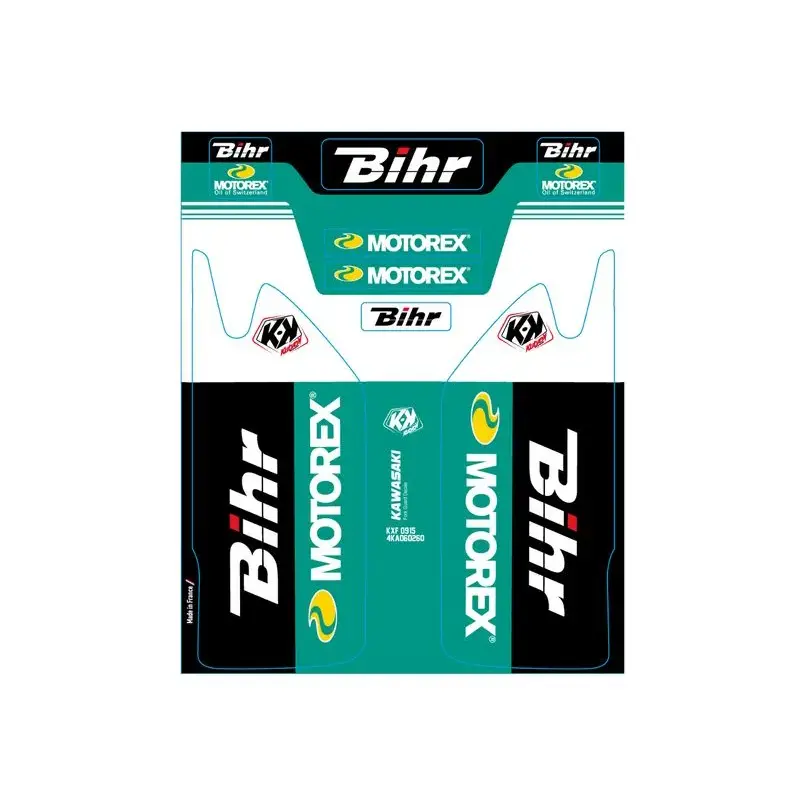 Kit de déco de fourche Bihr/Motorex KUTVEK KAWASAKI KX450F