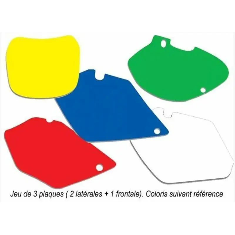 Fonds de plaque BLACKBIRD jaune Yamaha YZ125/250