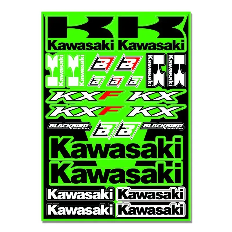 Planche de stickers BLACKBIRD Kawasaki
