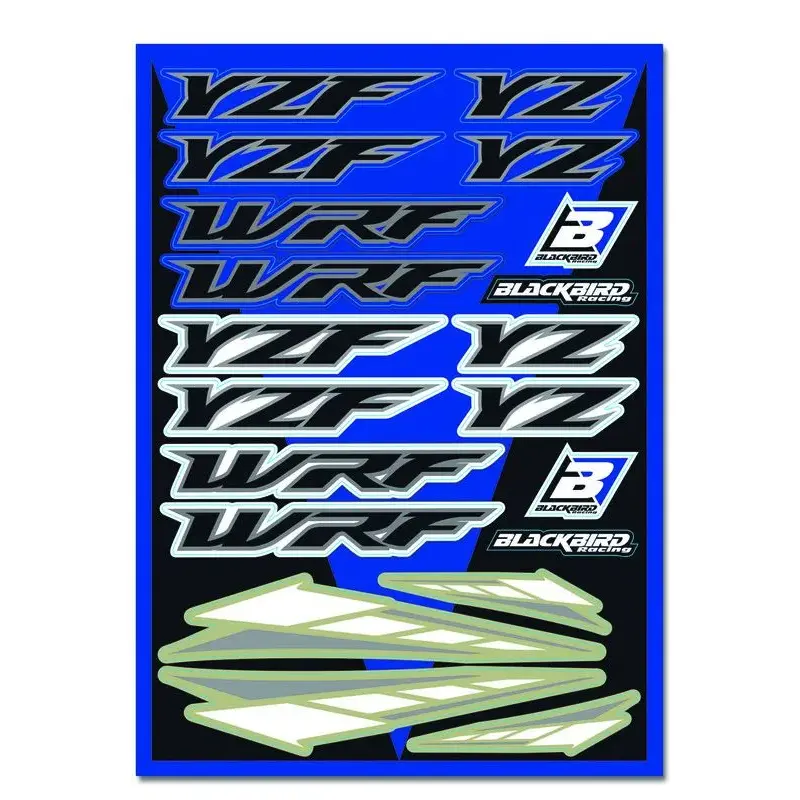 Planche de stickers BLACKBIRD Yamaha