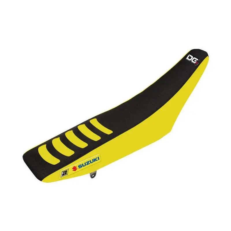 Housse de selle BLACKBIRD Double Grip 3 jaune/noir Suzuki RM85