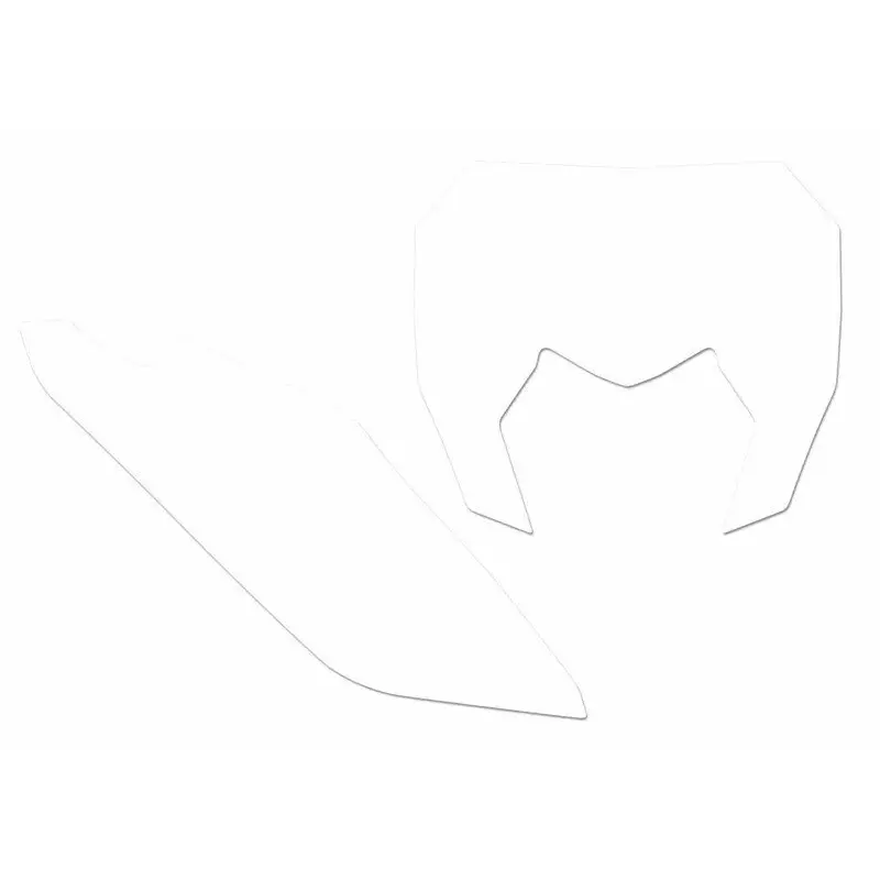 Fonds de plaque BLACKBIRD blanc Sherco SE/SE-F