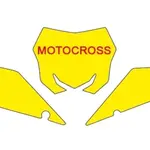 Fonds de plaque BLACKBIRD blanc Suzuki RM-Z450