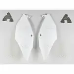 Plaques latérales UFO blanc Honda CRF250R/450R/RX