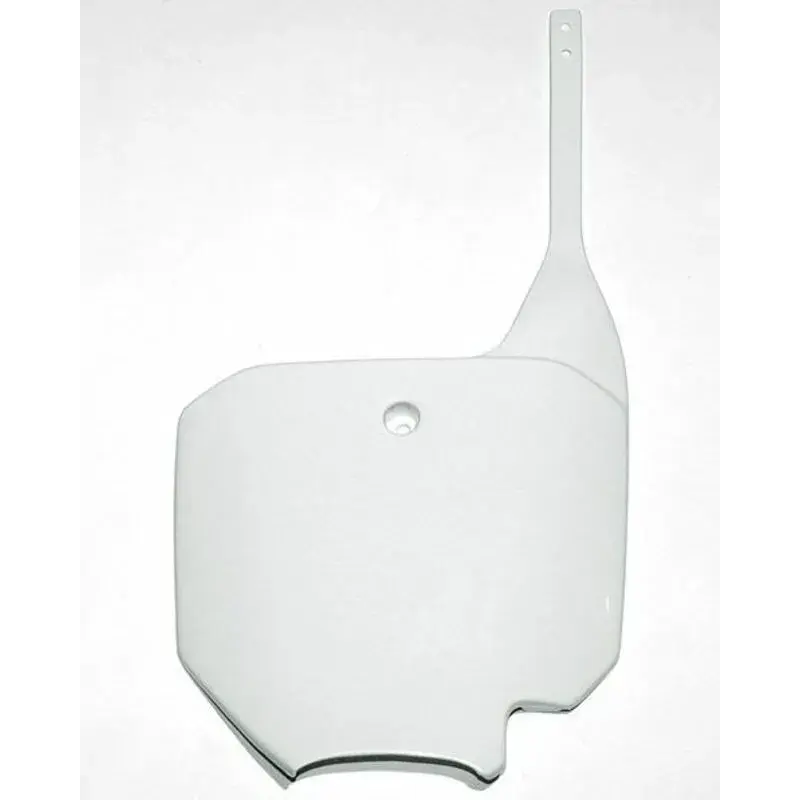 Plaque numéro frontale UFO blanc Honda CR80/CR85