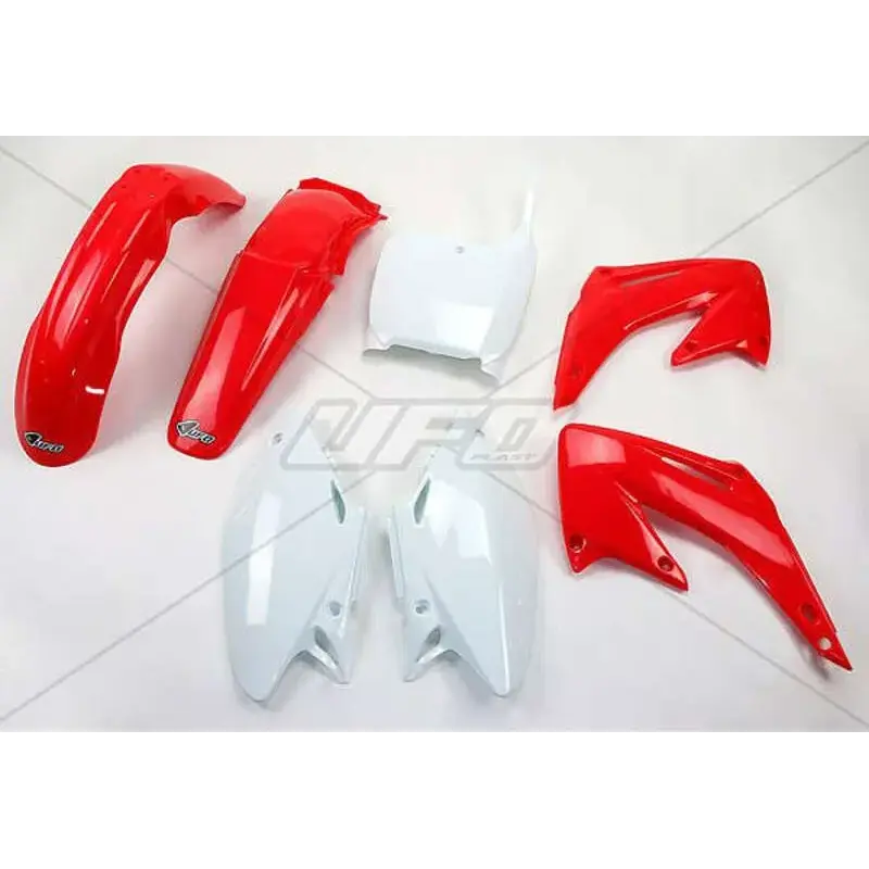 Kit plastique UFO couleur origine rouge/blanc Honda CR125R/250R