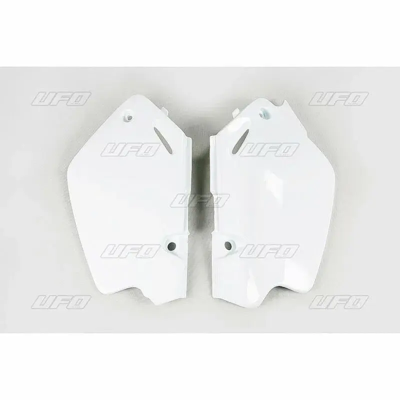 Plaques latérales UFO blanc Honda CR80R