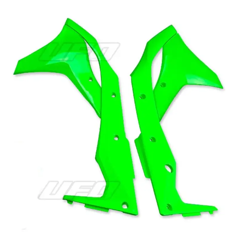 Ouïes de radiateur UFO vert fluo Kawasaki KX250F