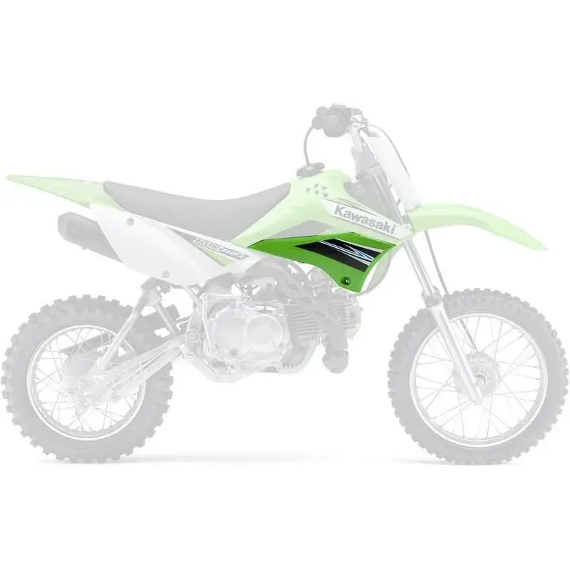 Plaque numéro frontale UFO blanc Kawasaki KLX110