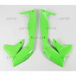 Ouïes de radiateur UFO vert fluo Kawasaki KX450F