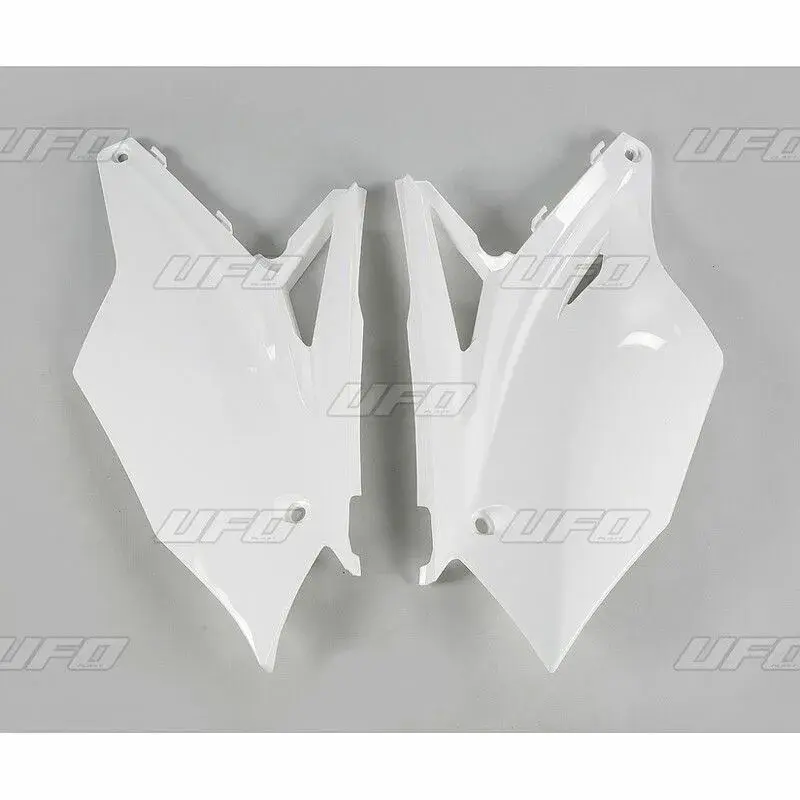 Plaques latérales UFO blanc Kawasaki KX450F