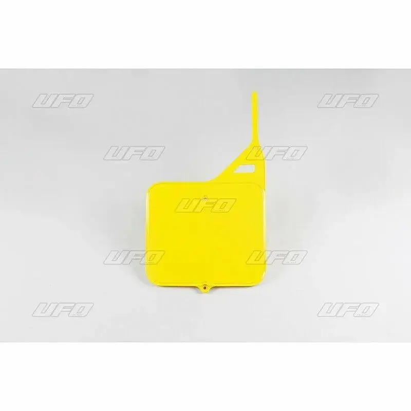 Plaque numéro frontale UFO jaune Suzuki RM125/250