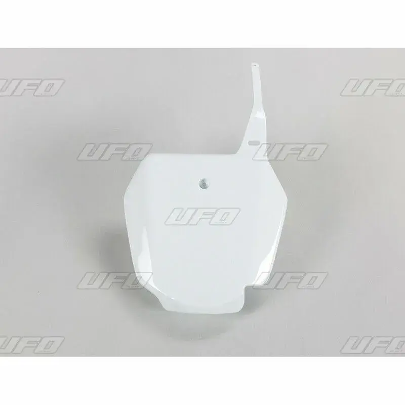 Plaque numéro frontale UFO blanc Suzuki RM85
