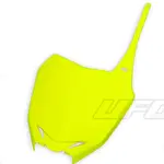Plaque numéro frontale UFO jaune fluo Suzuki RM-Z250